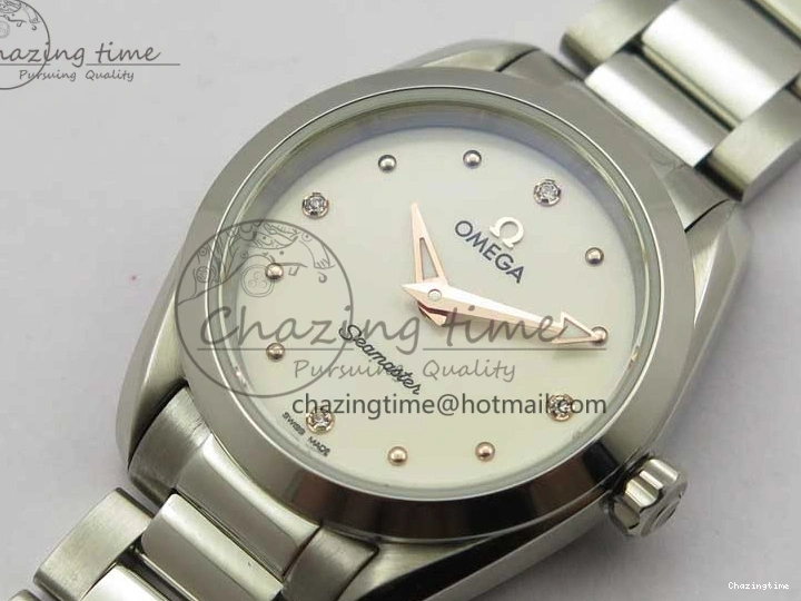 0302 Aqua Terra Seamaster ZF 1:1 Best Edition White Dial on SS Bracelet Gen Lightweight 7903